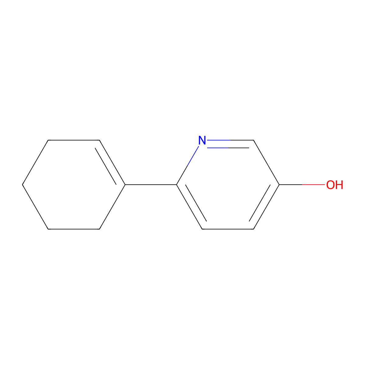 6-Cyclohex-1-enyl-pyridin-3-ol molecular structure, CAS 1058159-13-9