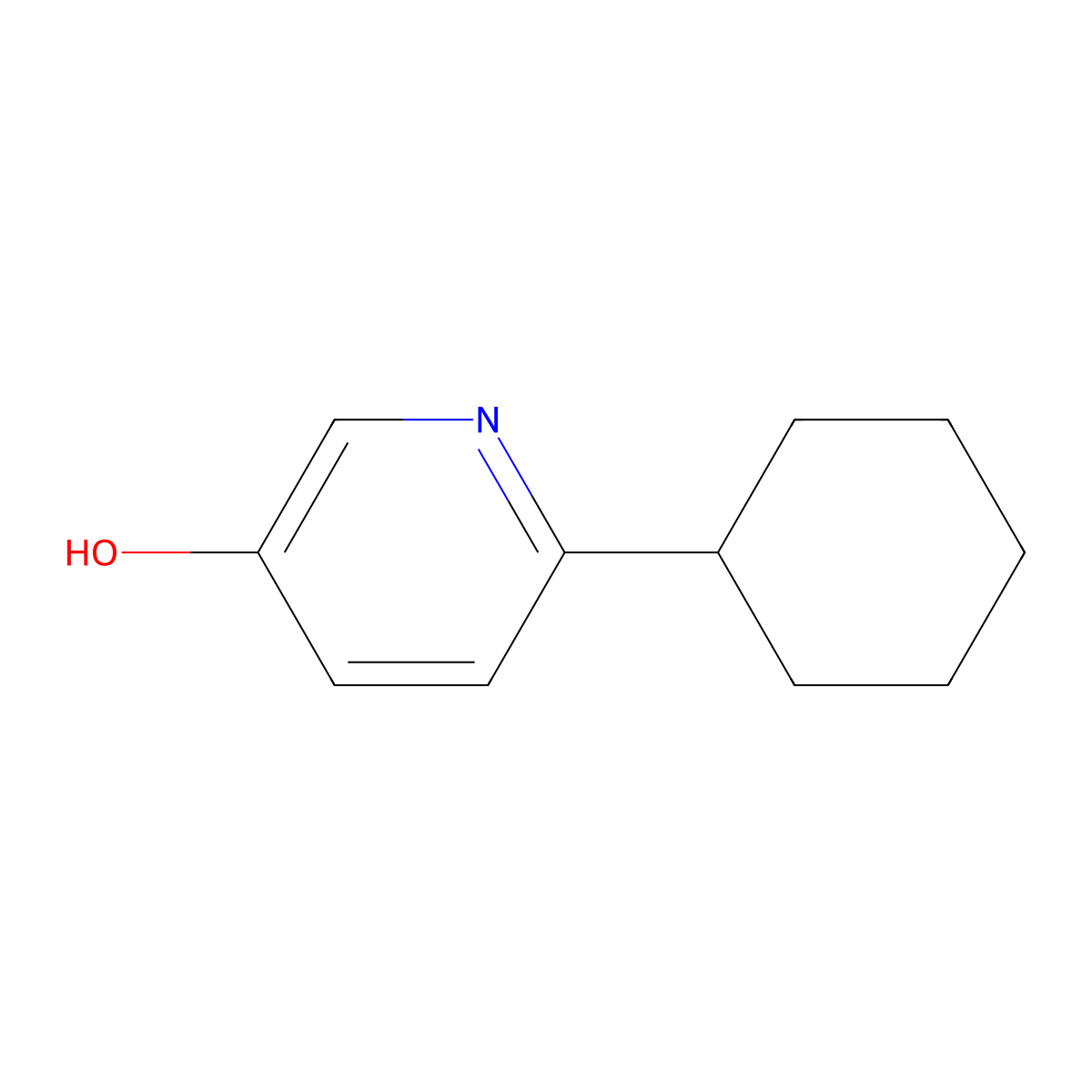 6-Cyclohexyl-pyridin-3-ol molecular structure, CAS 1058159-15-1