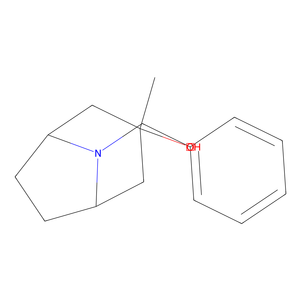 8-Benzyl-3-methyl-8-azabicyclo[3.2.1]octan-3-ol molecular structure, CAS 1058166-28-1