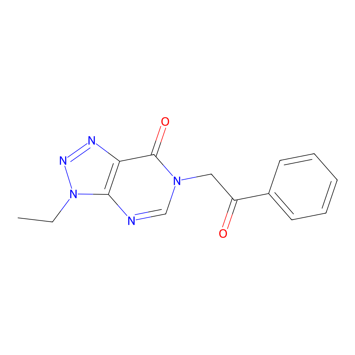 3-ethyl-6-(2-oxo-2-phenylethyl)-3H,6H,7H-[1,2,3]triazolo[4,5-d]pyrimidin-7-one molecular structure, CAS 1058197-63-9