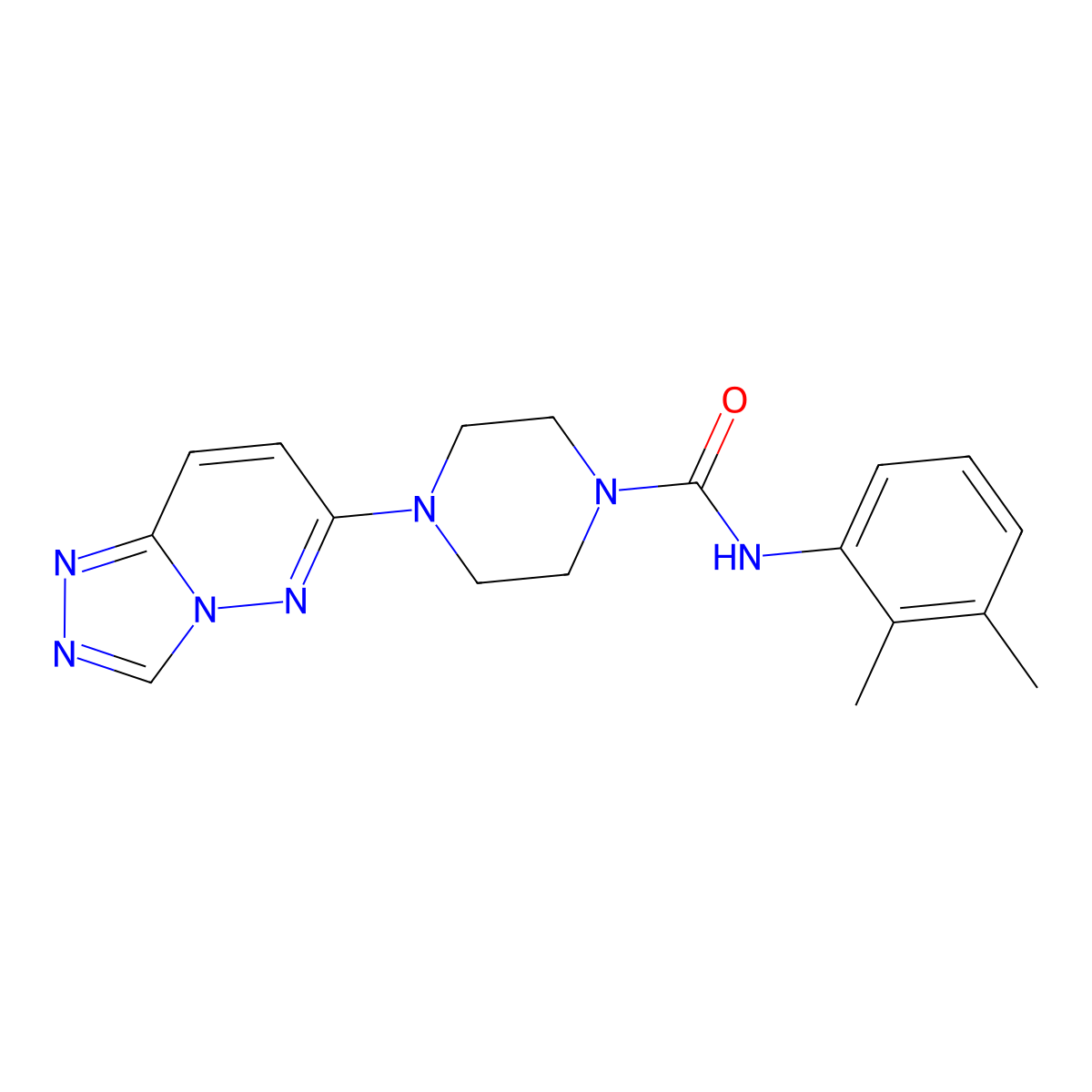 N-(2,3-dimethylphenyl)-4-{[1,2,4]triazolo[4,3-b]pyridazin-6-yl}piperazine-1-carboxamide molecular structure, CAS 1058204-59-3