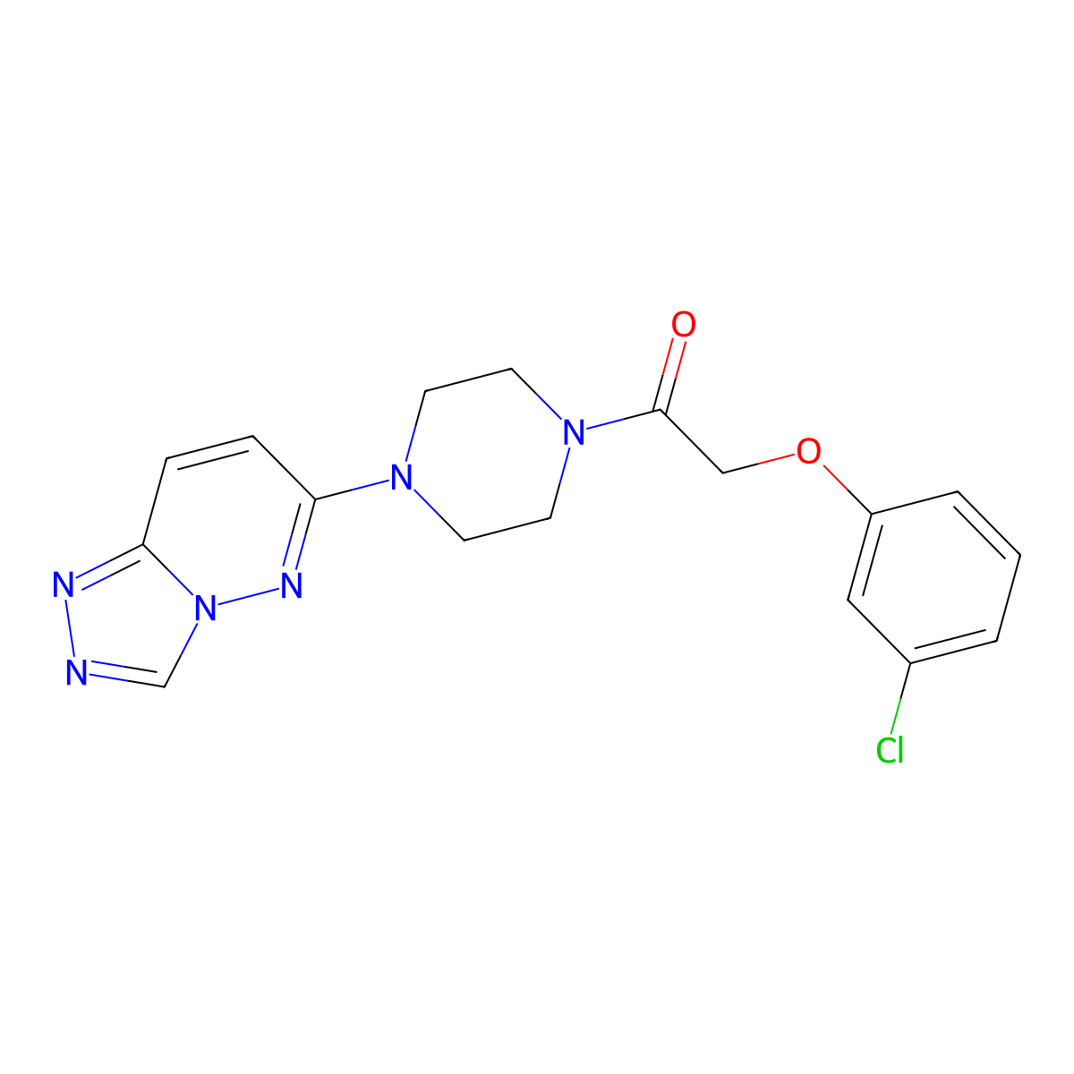 1-(4-([1,2,4]Triazolo[4,3-b]pyridazin-6-yl)piperazin-1-yl)-2-(3-chlorophenoxy)ethanone molecular structure, CAS 1058204-67-3
