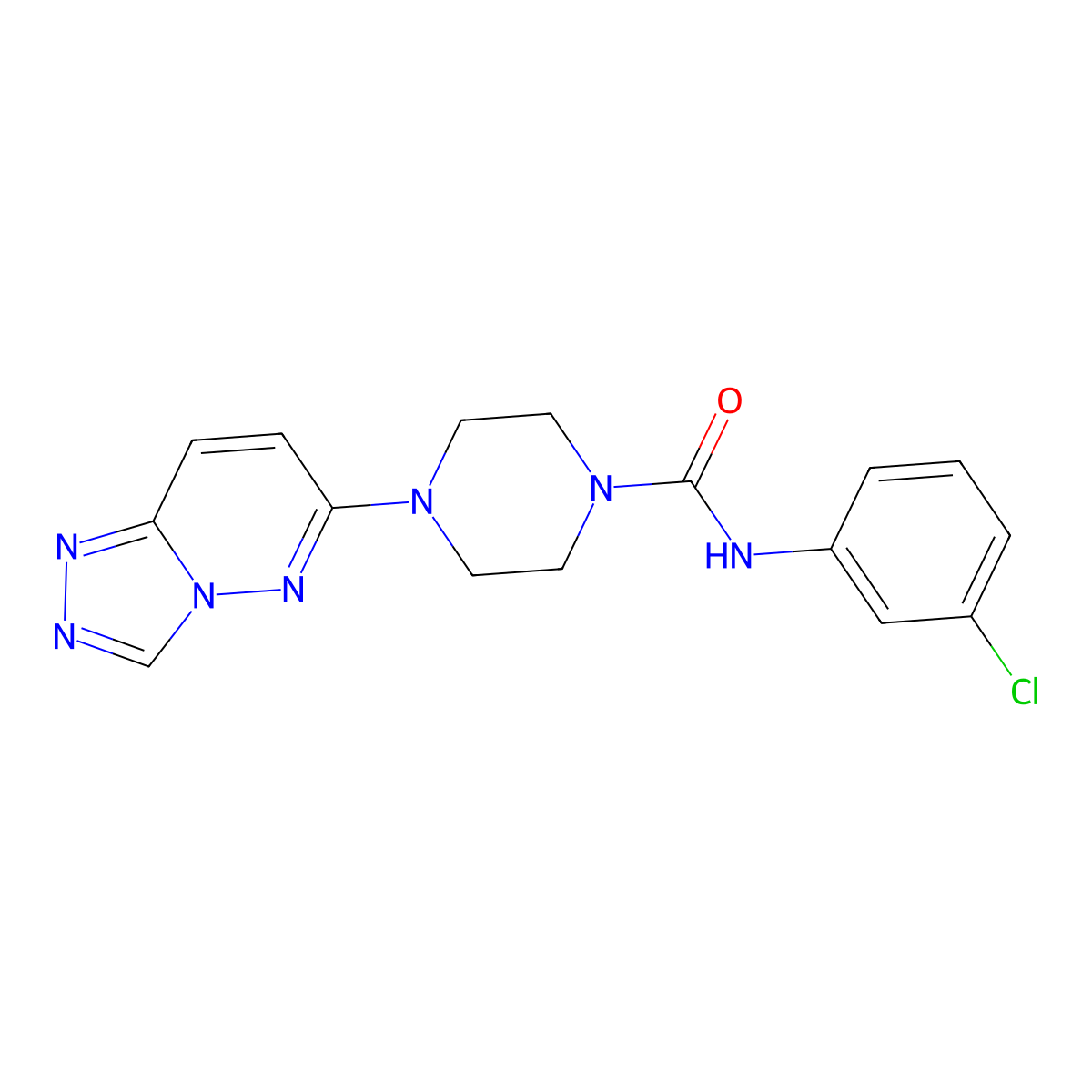 4-([1,2,4]triazolo[4,3-b]pyridazin-6-yl)-N-(3-chlorophenyl)piperazine-1-carboxamide molecular structure, CAS 1058204-69-5