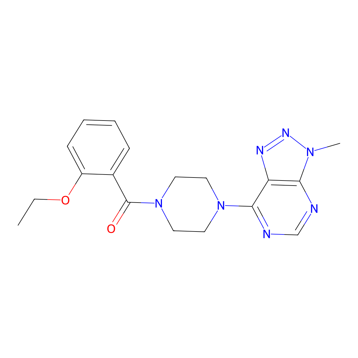1-(2-ethoxybenzoyl)-4-{3-methyl-3H-[1,2,3]triazolo[4,5-d]pyrimidin-7-yl}piperazine molecular structure, CAS 1058232-22-6