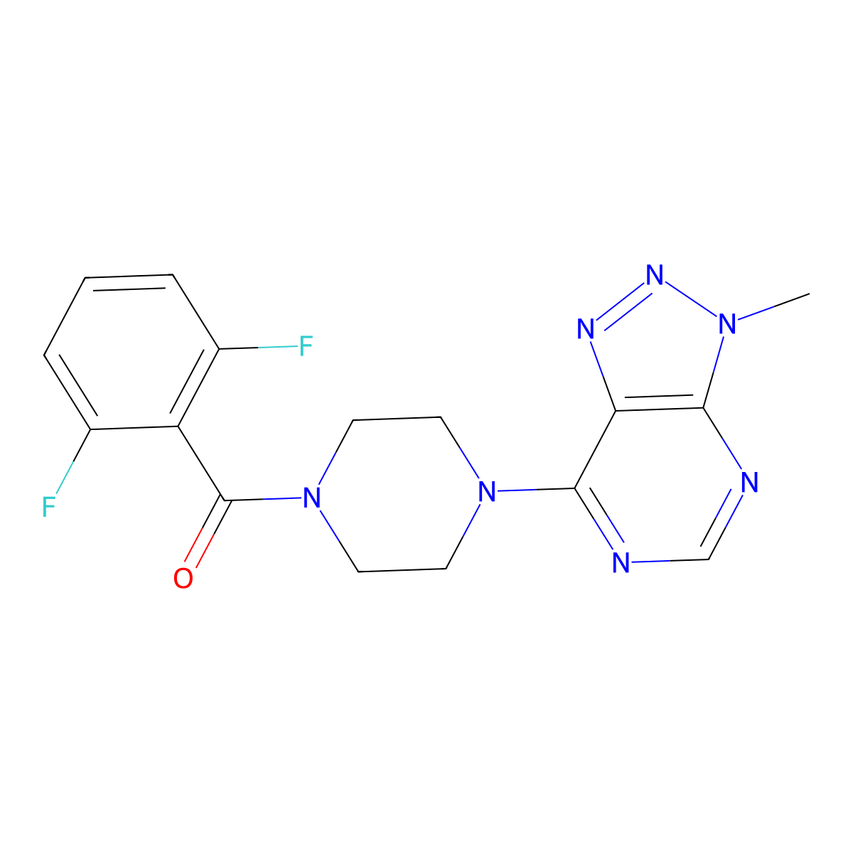 1-(2,6-difluorobenzoyl)-4-{3-methyl-3H-[1,2,3]triazolo[4,5-d]pyrimidin-7-yl}piperazine molecular structure, CAS 1058232-27-1