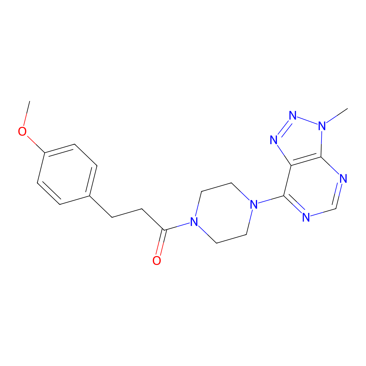 3-(4-methoxyphenyl)-1-(4-{3-methyl-3H-[1,2,3]triazolo[4,5-d]pyrimidin-7-yl}piperazin-1-yl)propan-1-one molecular structure, CAS 1058232-50-0