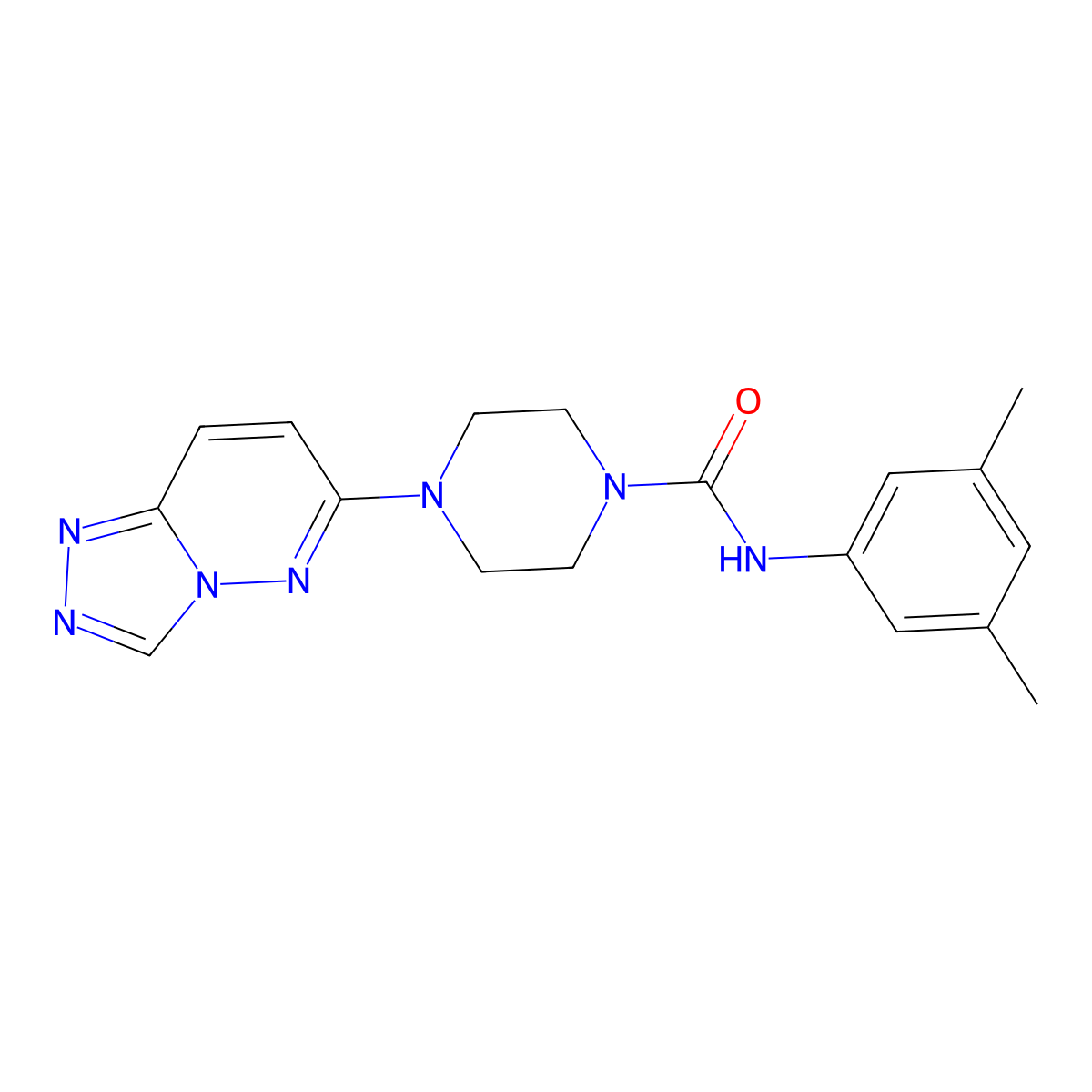 N-(3,5-dimethylphenyl)-4-{[1,2,4]triazolo[4,3-b]pyridazin-6-yl}piperazine-1-carboxamide molecular structure, CAS 1058237-08-3