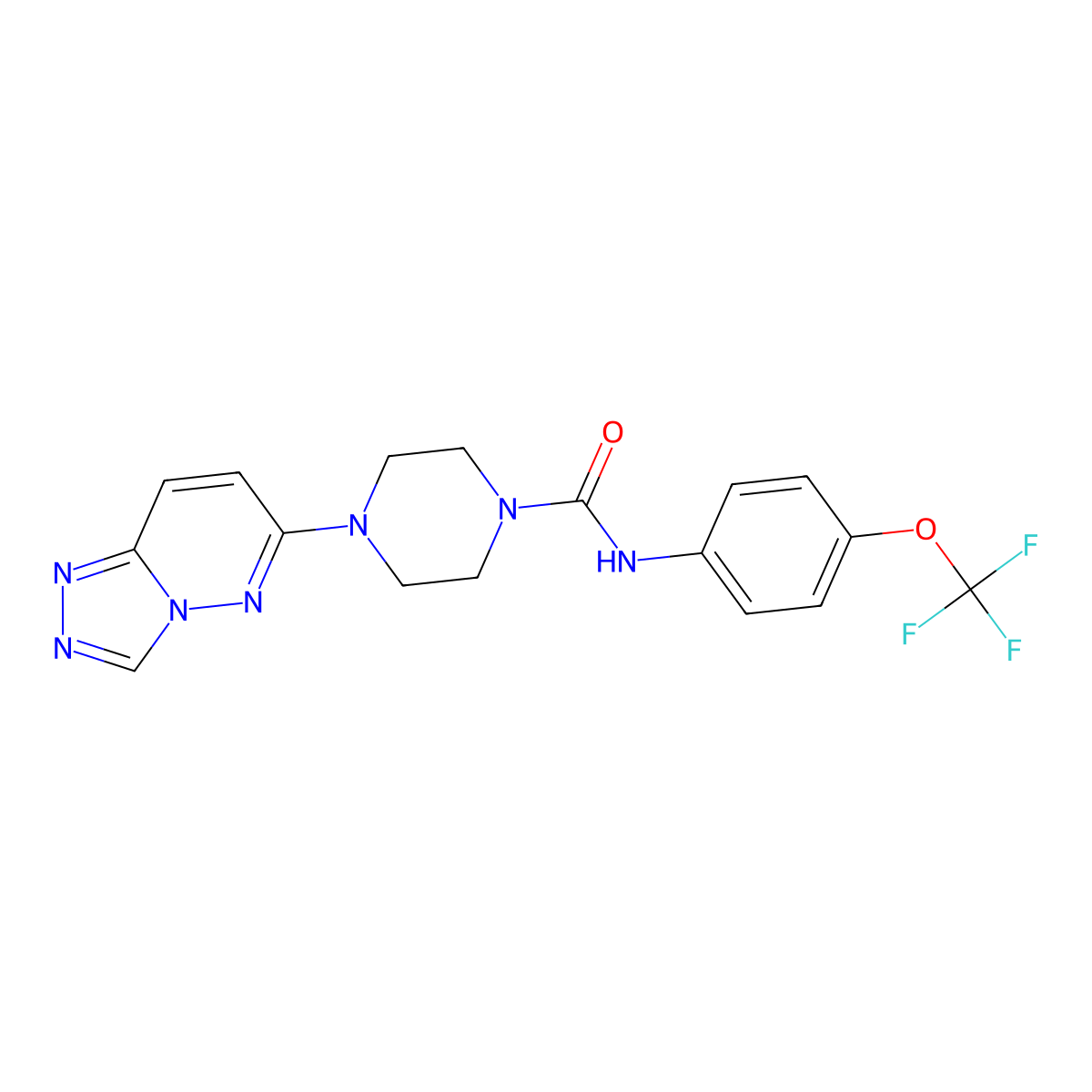 4-{[1,2,4]triazolo[4,3-b]pyridazin-6-yl}-N-[4-(trifluoromethoxy)phenyl]piperazine-1-carboxamide molecular structure, CAS 1058237-10-7