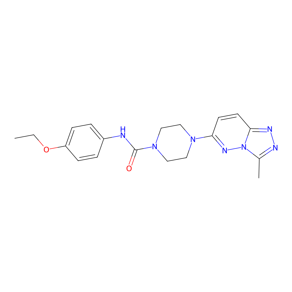 N-(4-ethoxyphenyl)-4-{3-methyl-[1,2,4]triazolo[4,3-b]pyridazin-6-yl}piperazine-1-carboxamide molecular structure, CAS 1058237-42-5