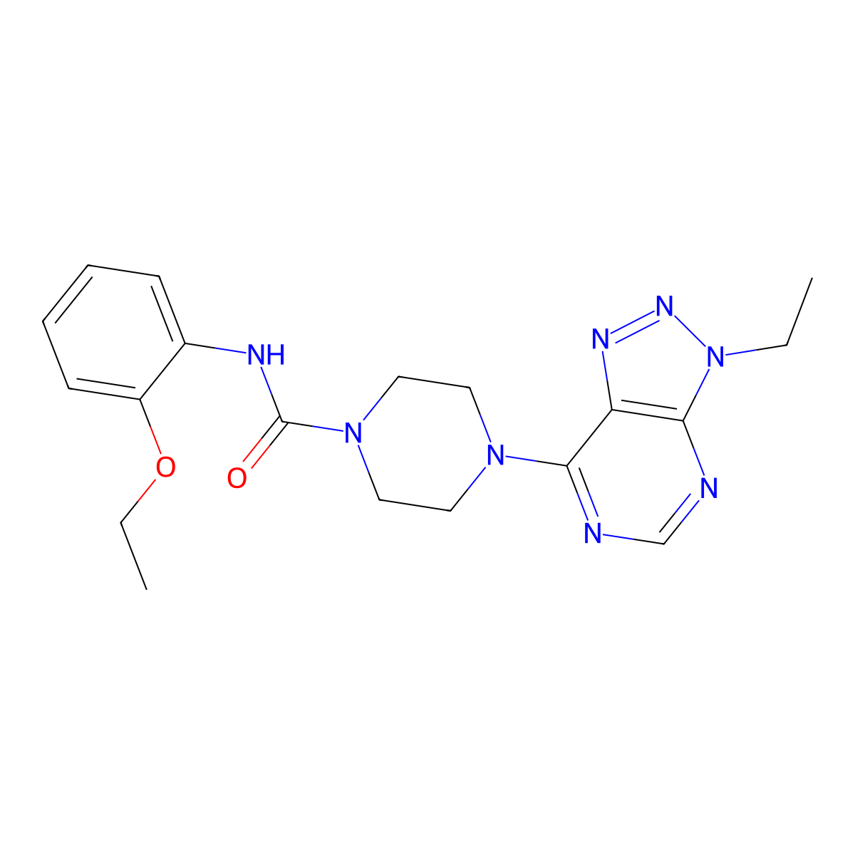 N-(2-ethoxyphenyl)-4-{3-ethyl-3H-[1,2,3]triazolo[4,5-d]pyrimidin-7-yl}piperazine-1-carboxamide molecular structure, CAS 1058247-84-9