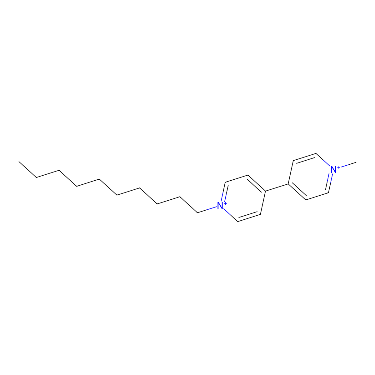 1-Decyl-1'-methyl-4,4'-bipyridin-1-ium molecular structure, CAS 105834-94-4