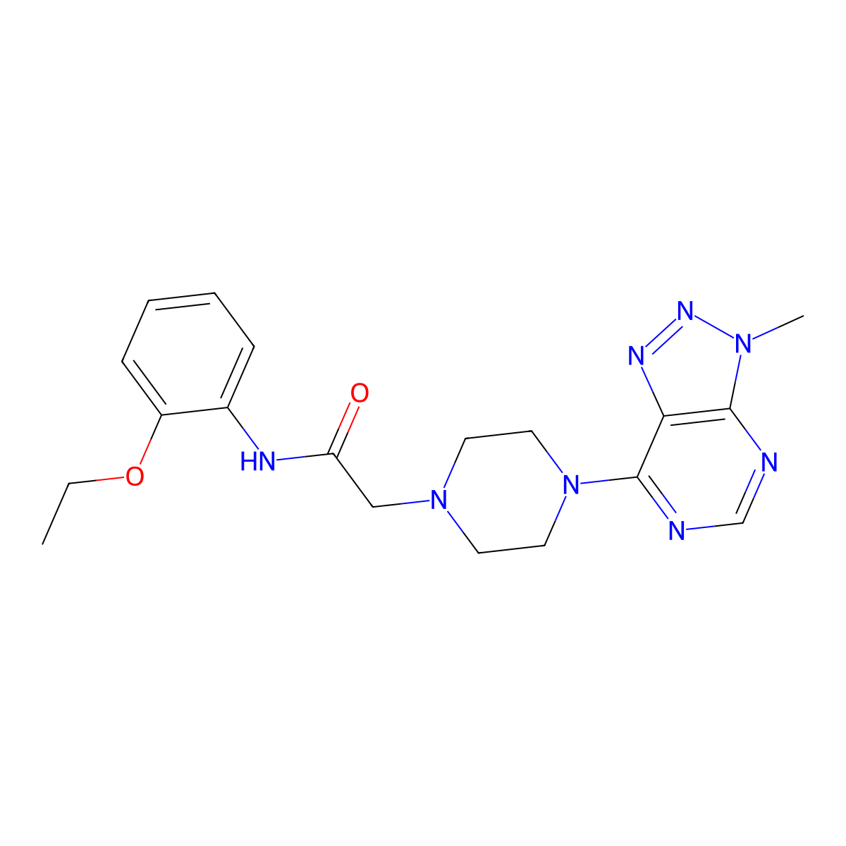 N-(2-ethoxyphenyl)-2-(4-{3-methyl-3H-[1,2,3]triazolo[4,5-d]pyrimidin-7-yl}piperazin-1-yl)acetamide molecular structure, CAS 1058386-99-4