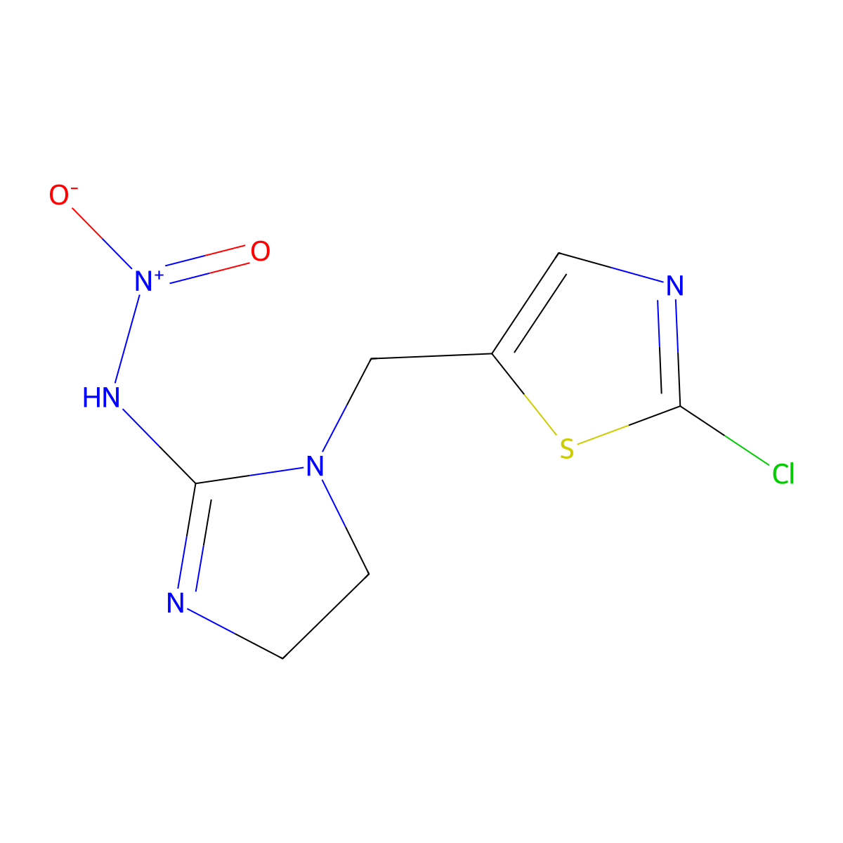 Imidaclothiz molecular structure, CAS 105843-36-5