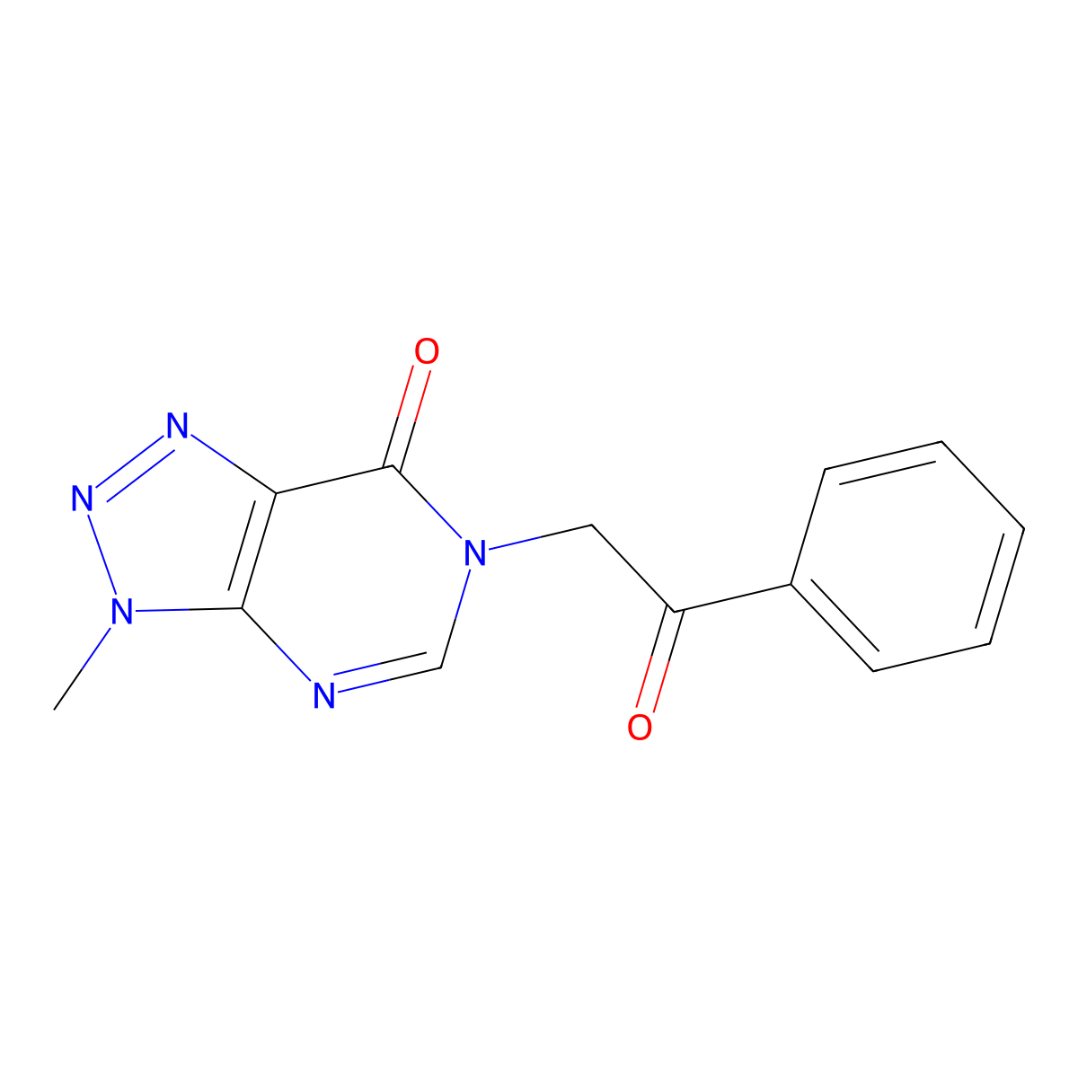3-methyl-6-(2-oxo-2-phenylethyl)-3H,6H,7H-[1,2,3]triazolo[4,5-d]pyrimidin-7-one molecular structure, CAS 1058432-77-1