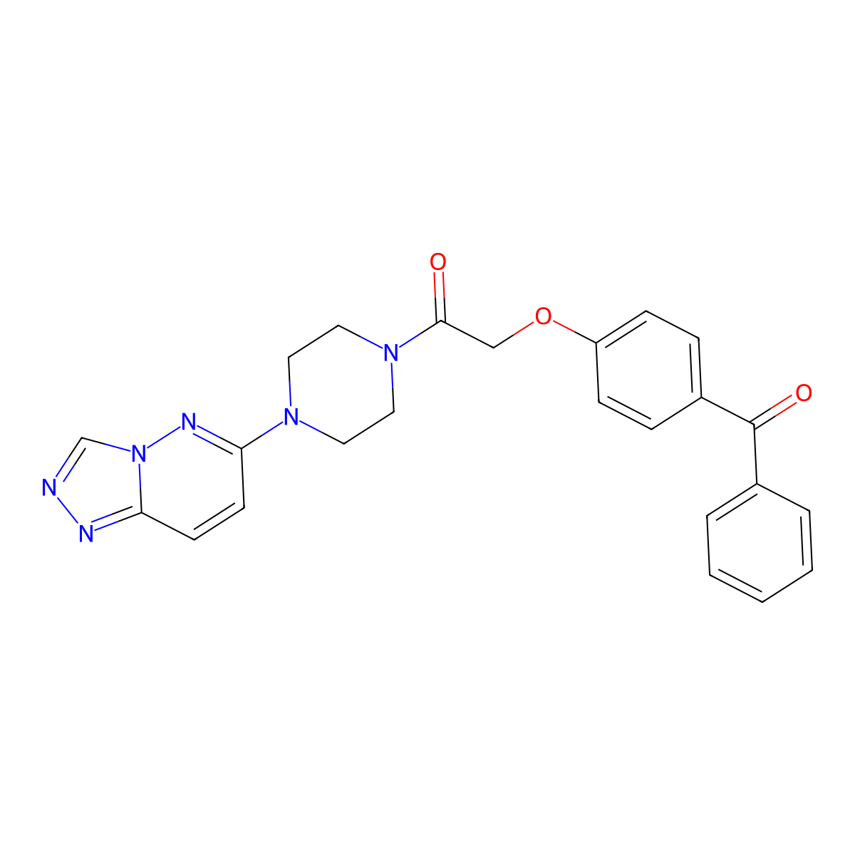 1-(4-([1,2,4]Triazolo[4,3-b]pyridazin-6-yl)piperazin-1-yl)-2-(4-benzoylphenoxy)ethanone molecular structure, CAS 1058447-24-7