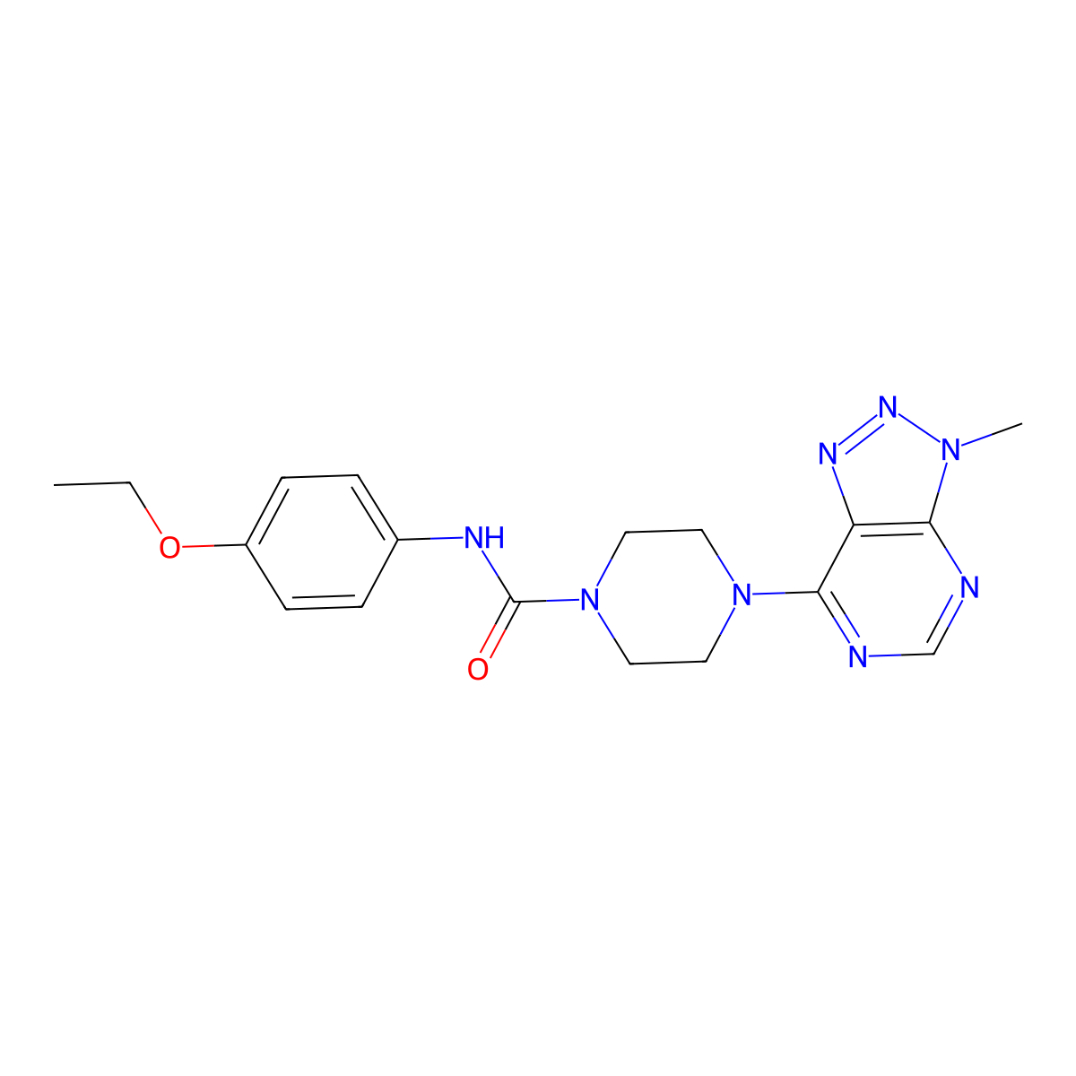 N-(4-ethoxyphenyl)-4-{3-methyl-3H-[1,2,3]triazolo[4,5-d]pyrimidin-7-yl}piperazine-1-carboxamide molecular structure, CAS 1058457-54-7