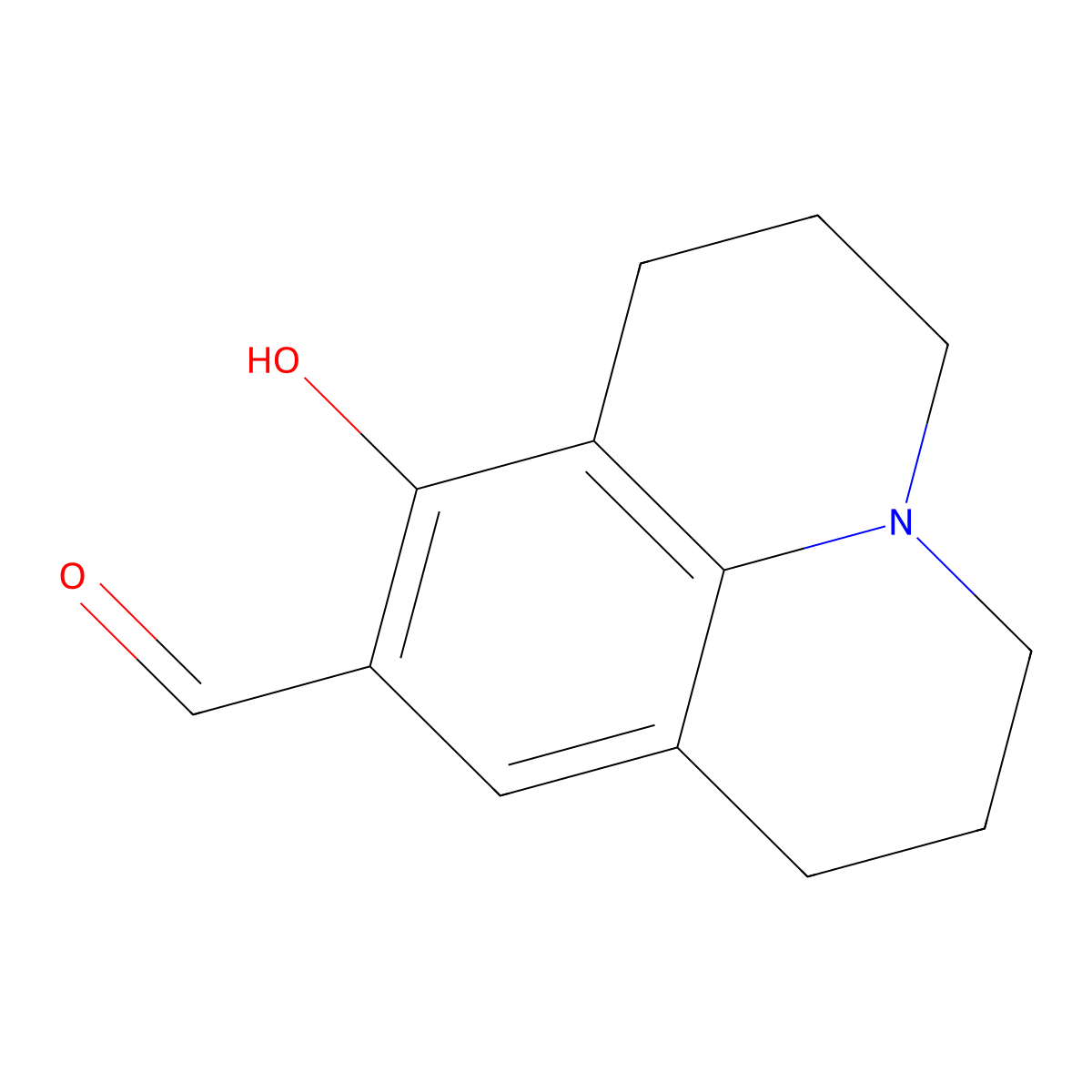 9-Formyl-8-julolidinol molecular structure, CAS 105847-59-4