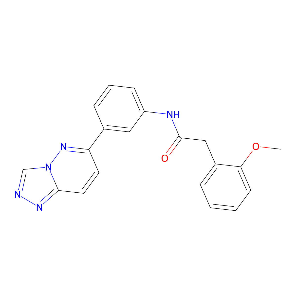 N-(3-([1,2,4]triazolo[4,3-b]pyridazin-6-yl)phenyl)-2-(2-methoxyphenyl)acetamide molecular structure, CAS 1058482-71-5