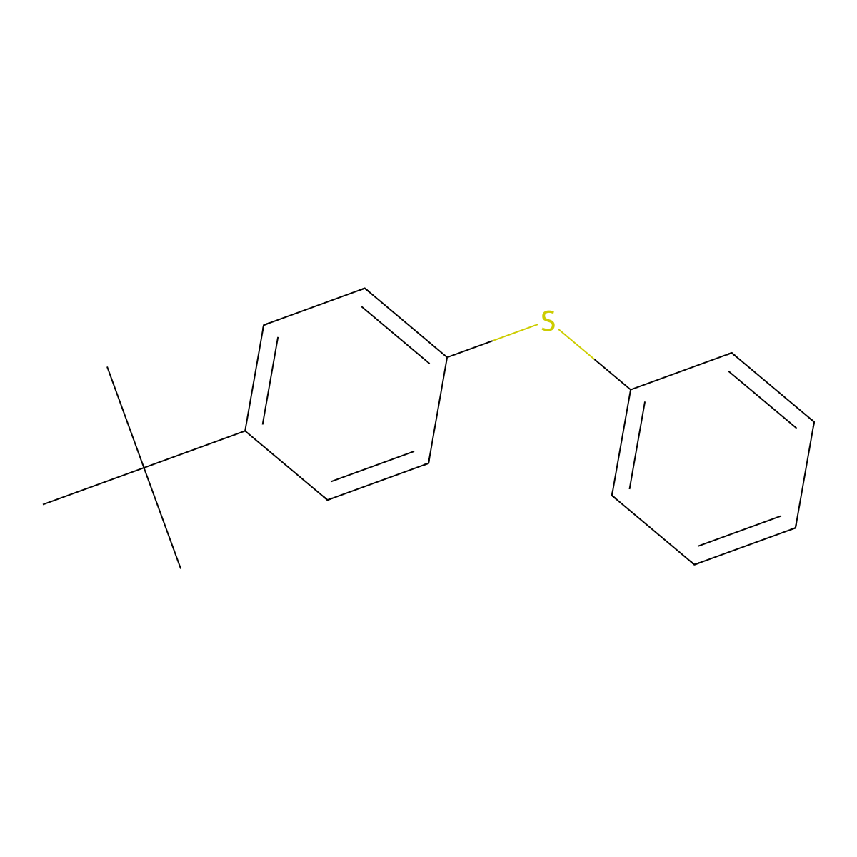 4-tert-Butyldiphenyl sulfide molecular structure, CAS 105854-98-6
