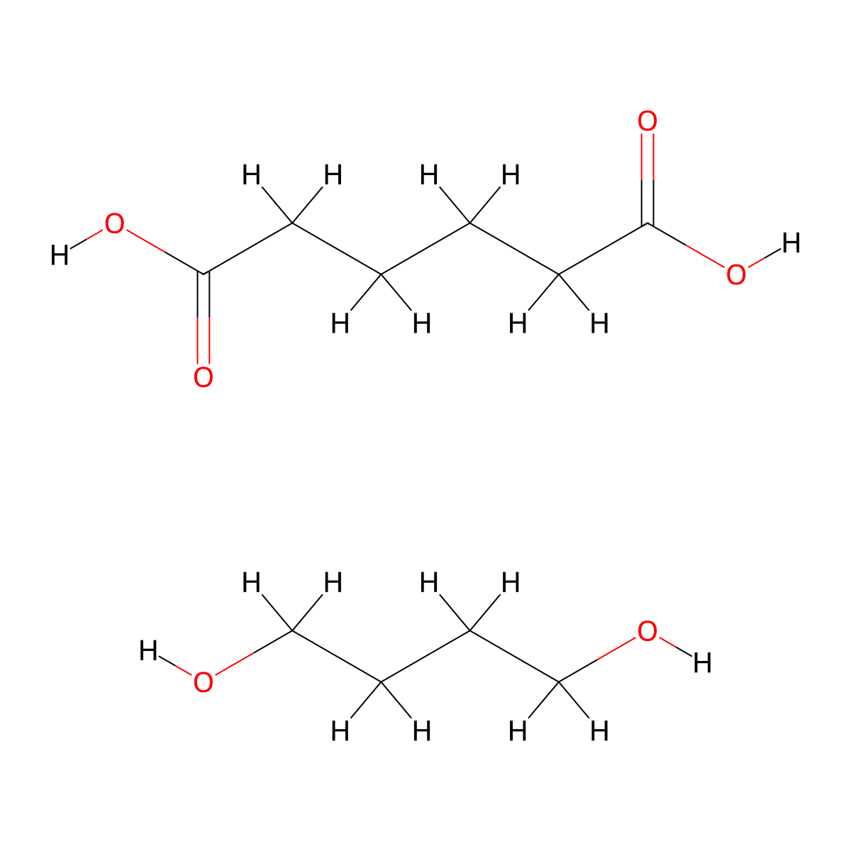 Hexanedioic acid--butane-1,4-diol (1/1) molecular structure, CAS 105866-32-8