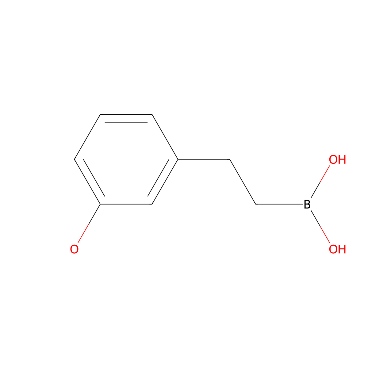 [2-(3-Methoxyphenyl)ethyl]boronic acid molecular structure, CAS 105869-42-9