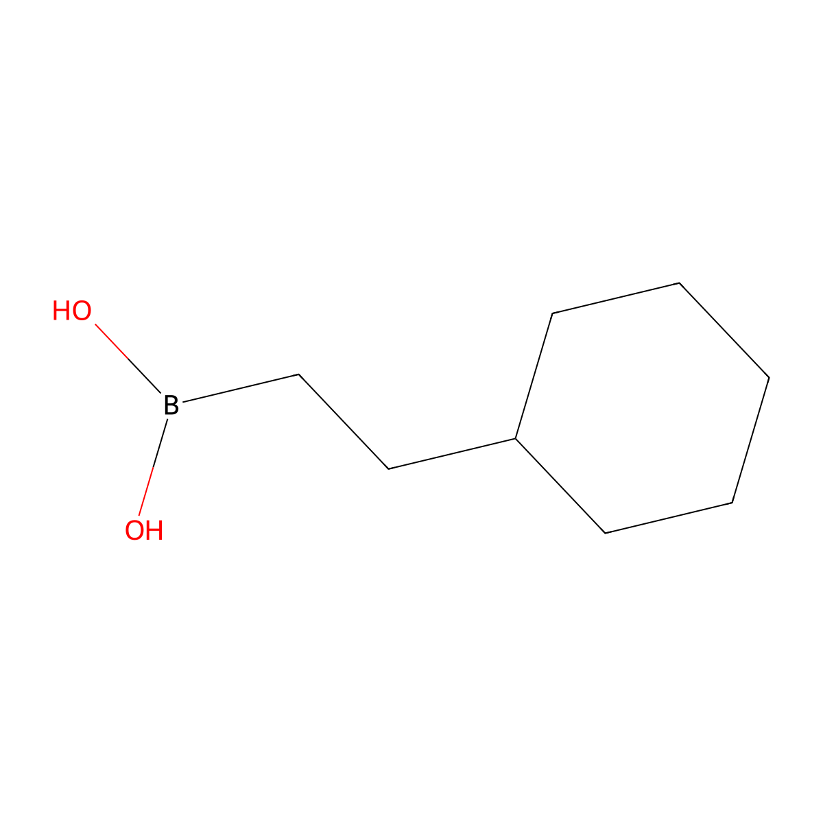 2-Cyclohexylethylboronic acid molecular structure, CAS 105869-43-0