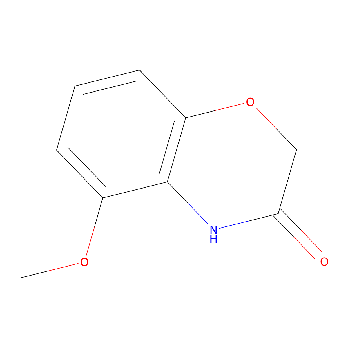 5-Methoxy-2,4-dihydro-1,4-benzoxazin-3-one molecular structure, CAS 1058704-50-9
