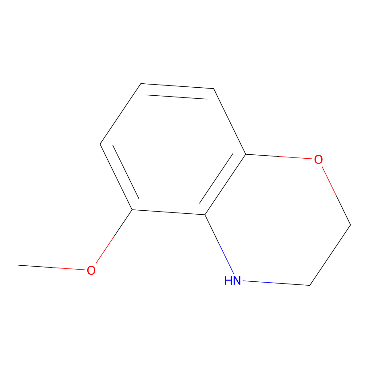 5-Methoxy-3,4-dihydro-2H-benzo[b][1,4]oxazine molecular structure, CAS 1058704-69-0