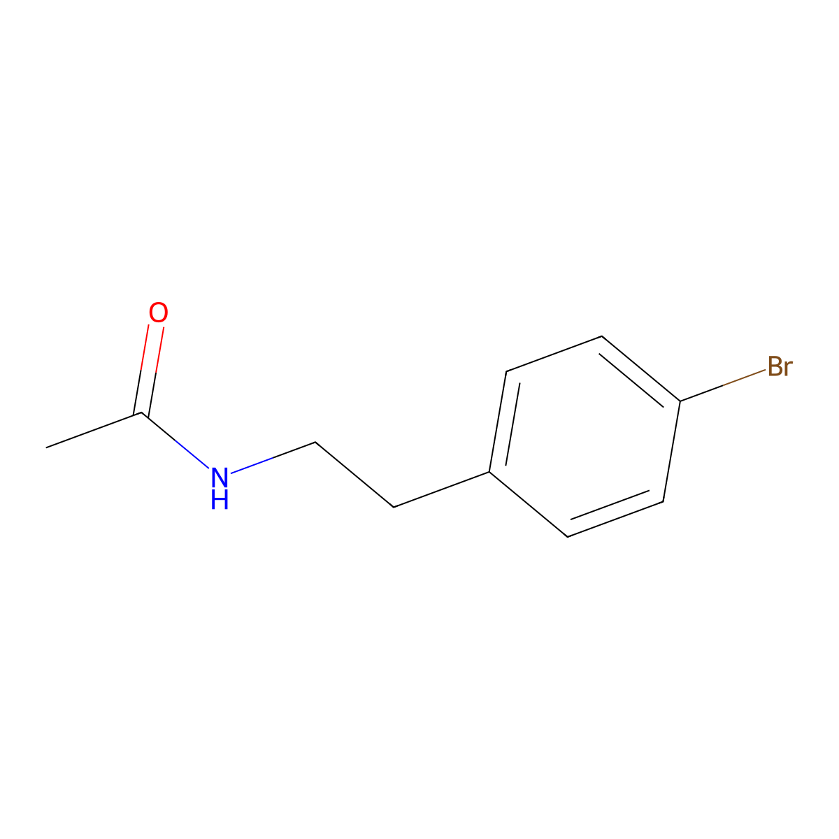 N-(4-Bromophenethyl)acetamide molecular structure, CAS 105871-04-3