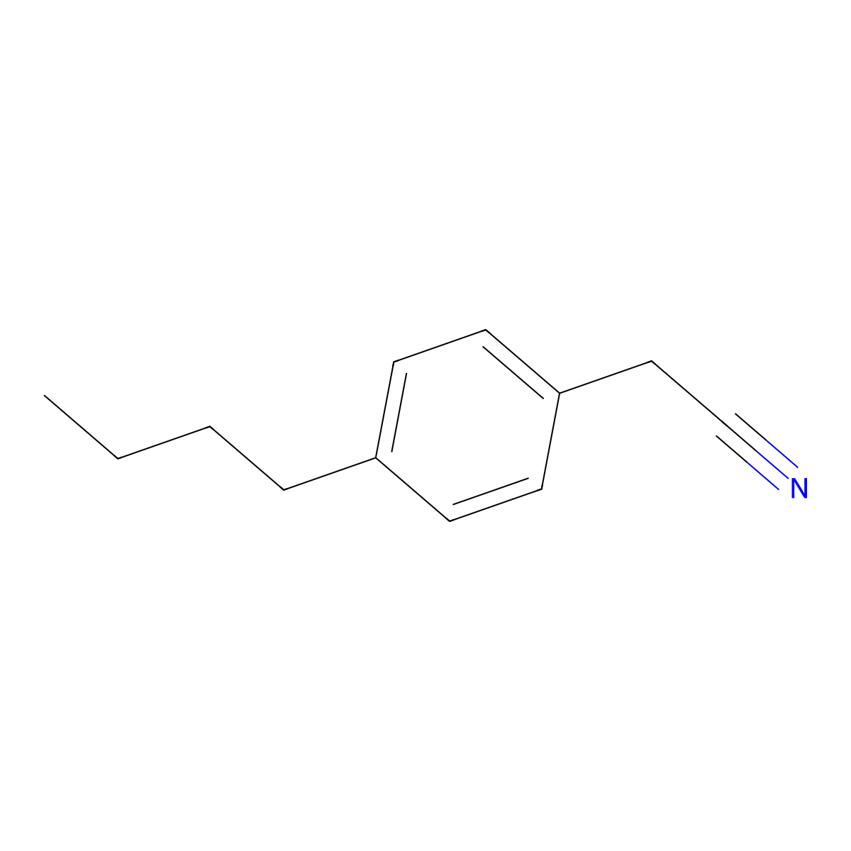 2-(4-Butylphenyl)acetonitrile molecular structure, CAS 105872-07-9