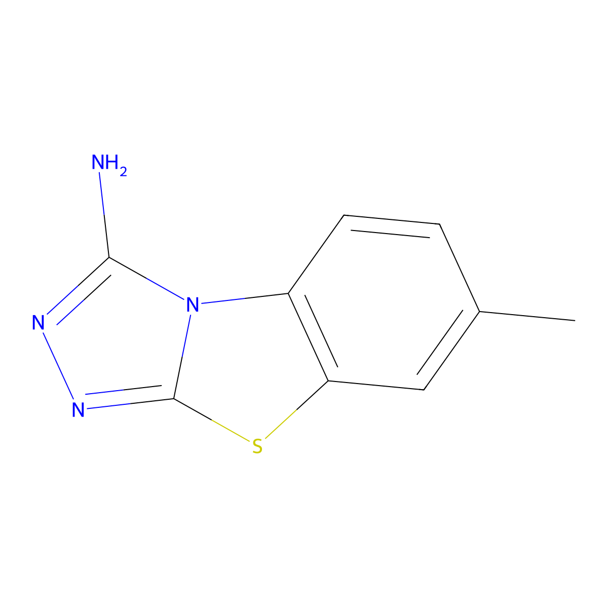 7-Methyl[1,2,4]triazolo[3,4-b][1,3]benzothiazol-3-amine molecular structure, CAS 105873-33-4