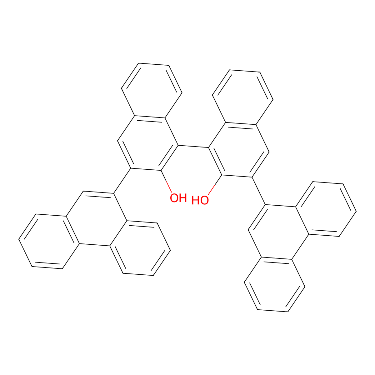 (R)-3,3'-Di-9-phenanthrenyl-1,1'-binaphthalene-2,2'-diol molecular structure, CAS 1058734-56-7