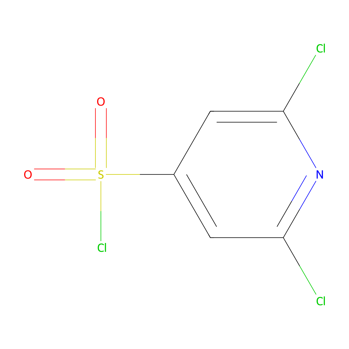2,6-Dichloropyridine-4-sulfonyl chloride molecular structure, CAS 1058741-91-5