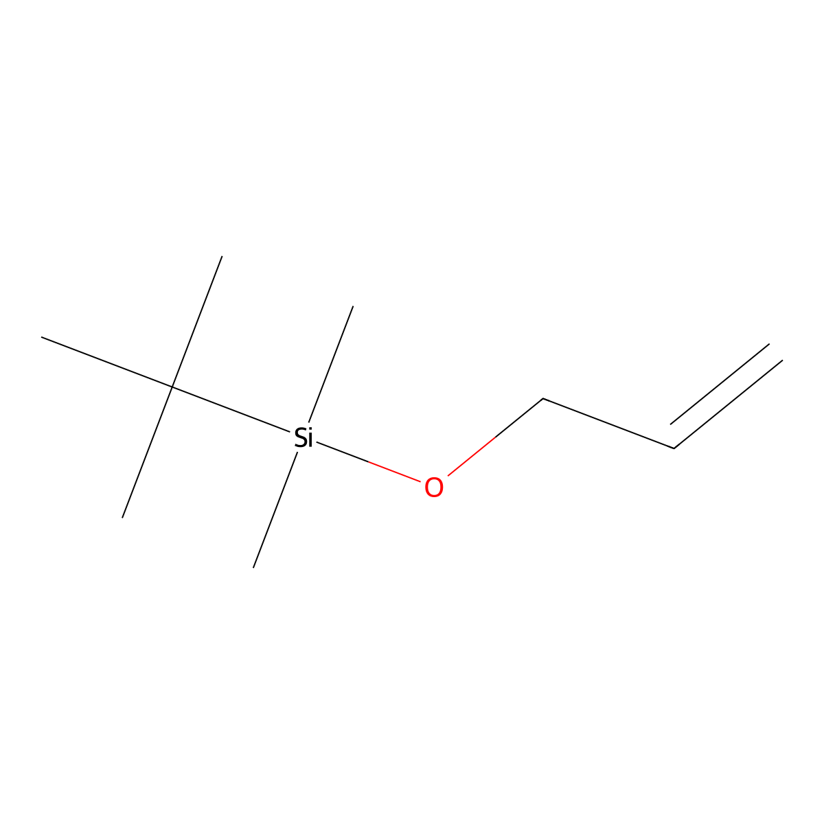 Allyloxy-tert-butyldimethylsilane molecular structure, CAS 105875-75-0