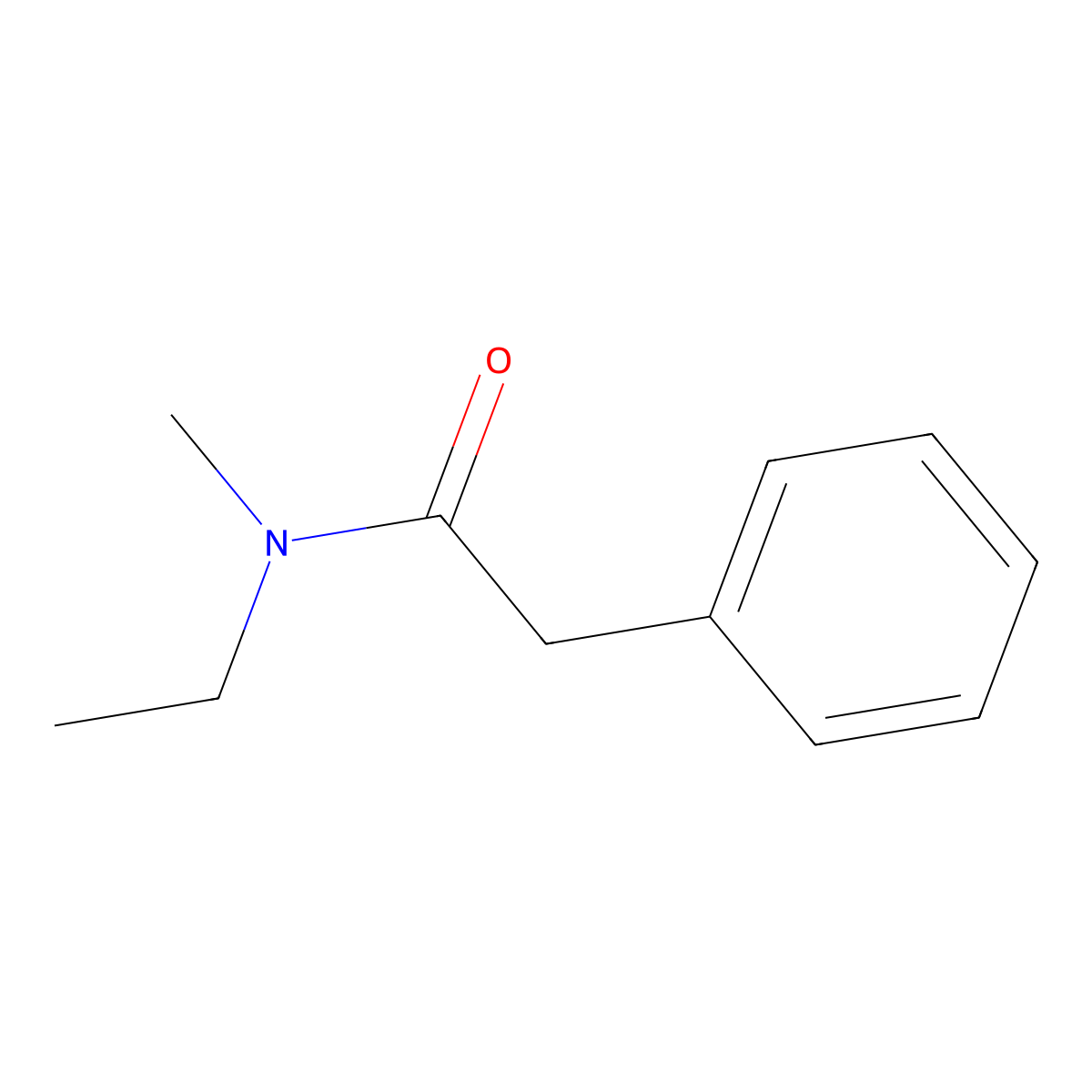N-Ethyl-N-methyl-2-phenylacetamide molecular structure, CAS 105879-33-2