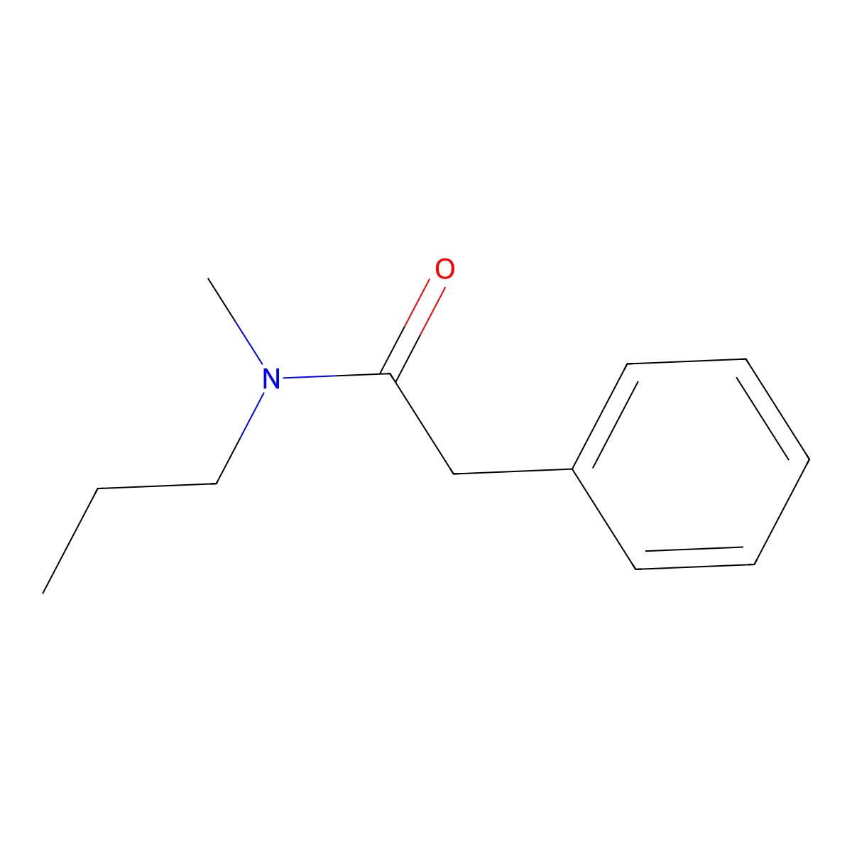 N-Methyl-2-phenyl-N-propylacetamide molecular structure, CAS 105879-34-3