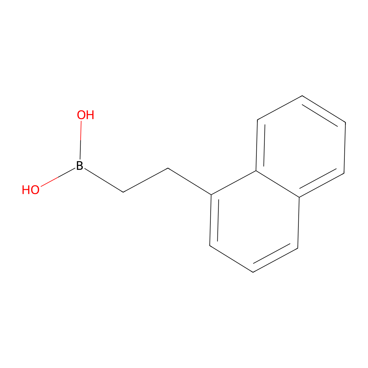 2-(1-Naphthyl)ethyl boronic acid molecular structure, CAS 105884-61-5