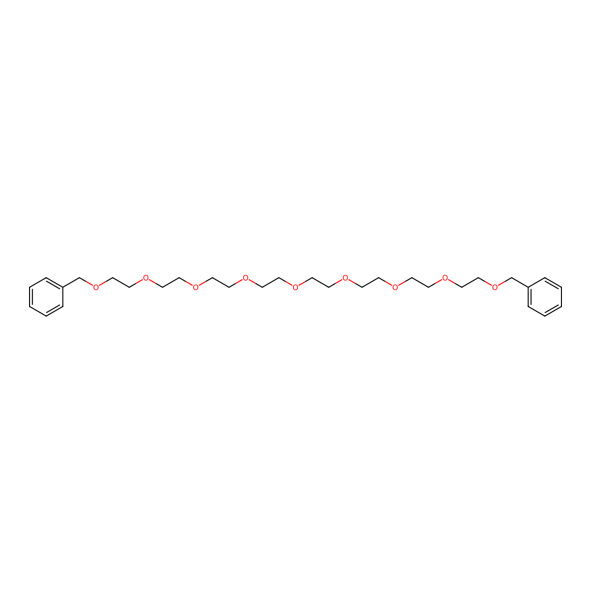 1,27-Diphenyl-2,5,8,11,14,17,20,23,26-nonaoxaheptacosane molecular structure, CAS 105891-54-1