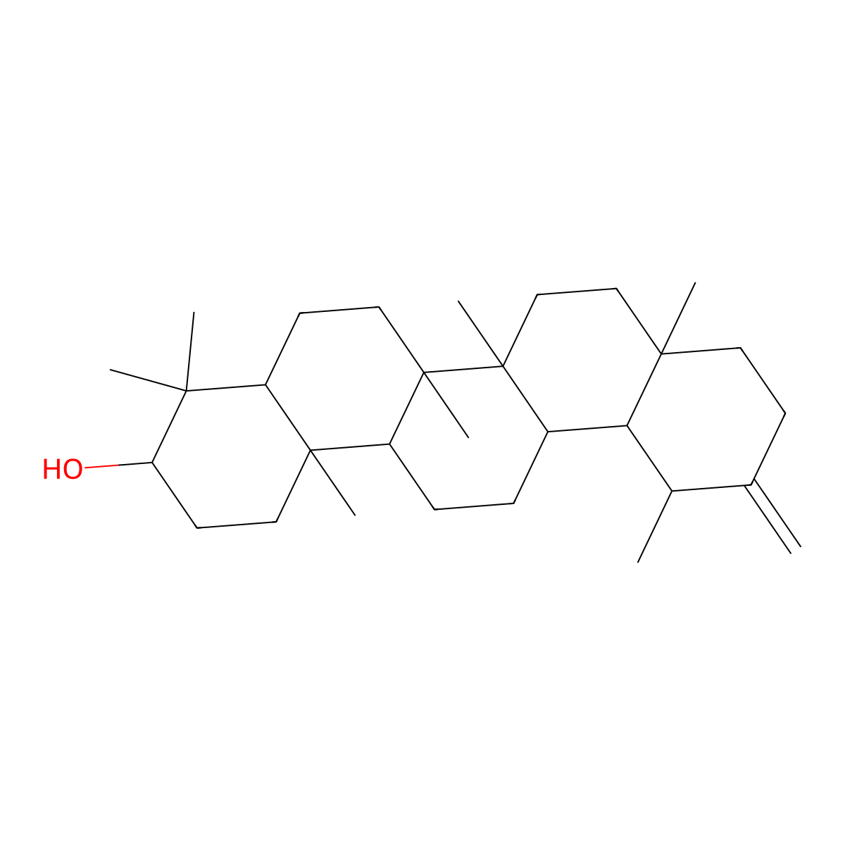 Taraxasterol molecular structure, CAS 1059-14-9
