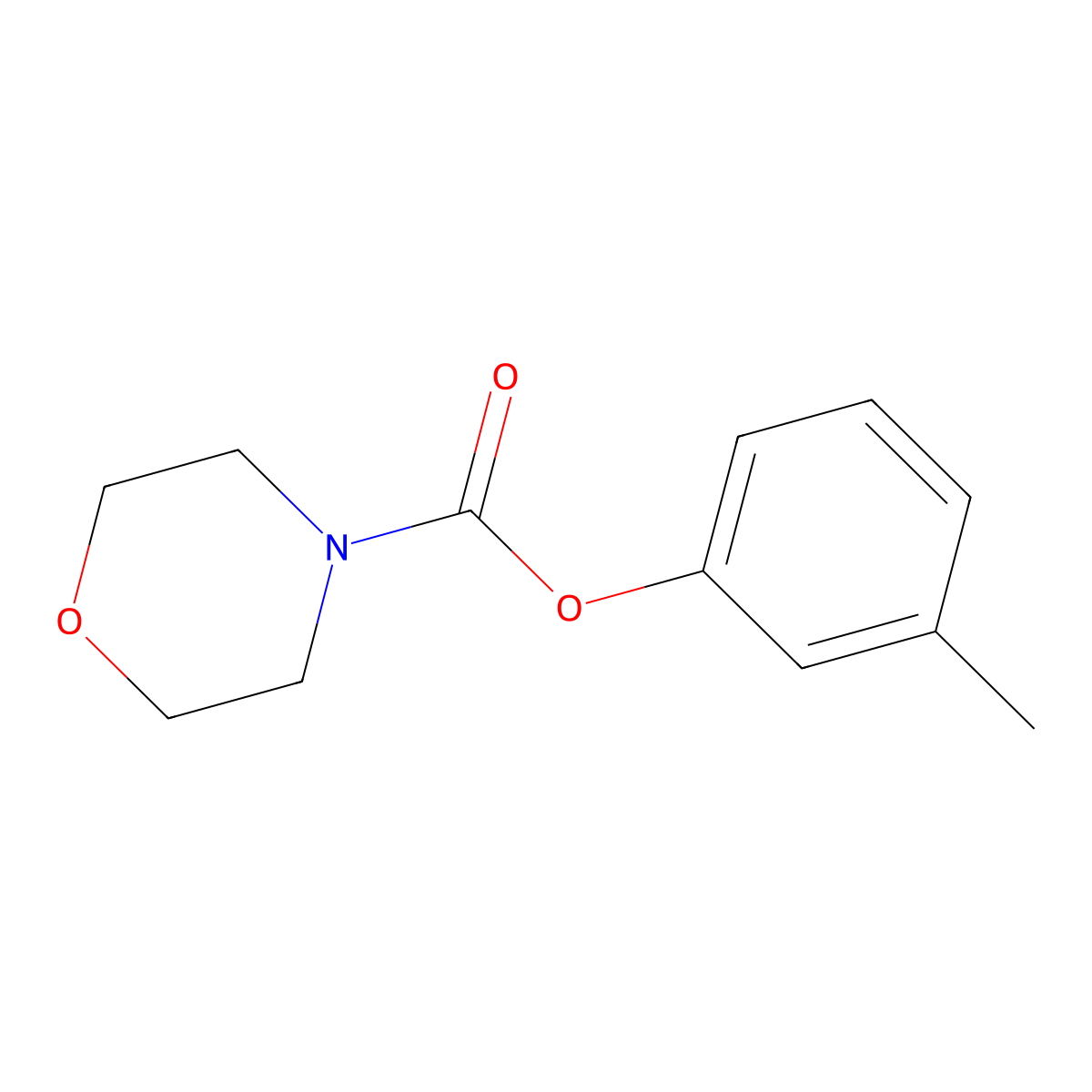 3-Methylphenyl morpholine-4-carboxylate molecular structure, CAS 105900-60-5