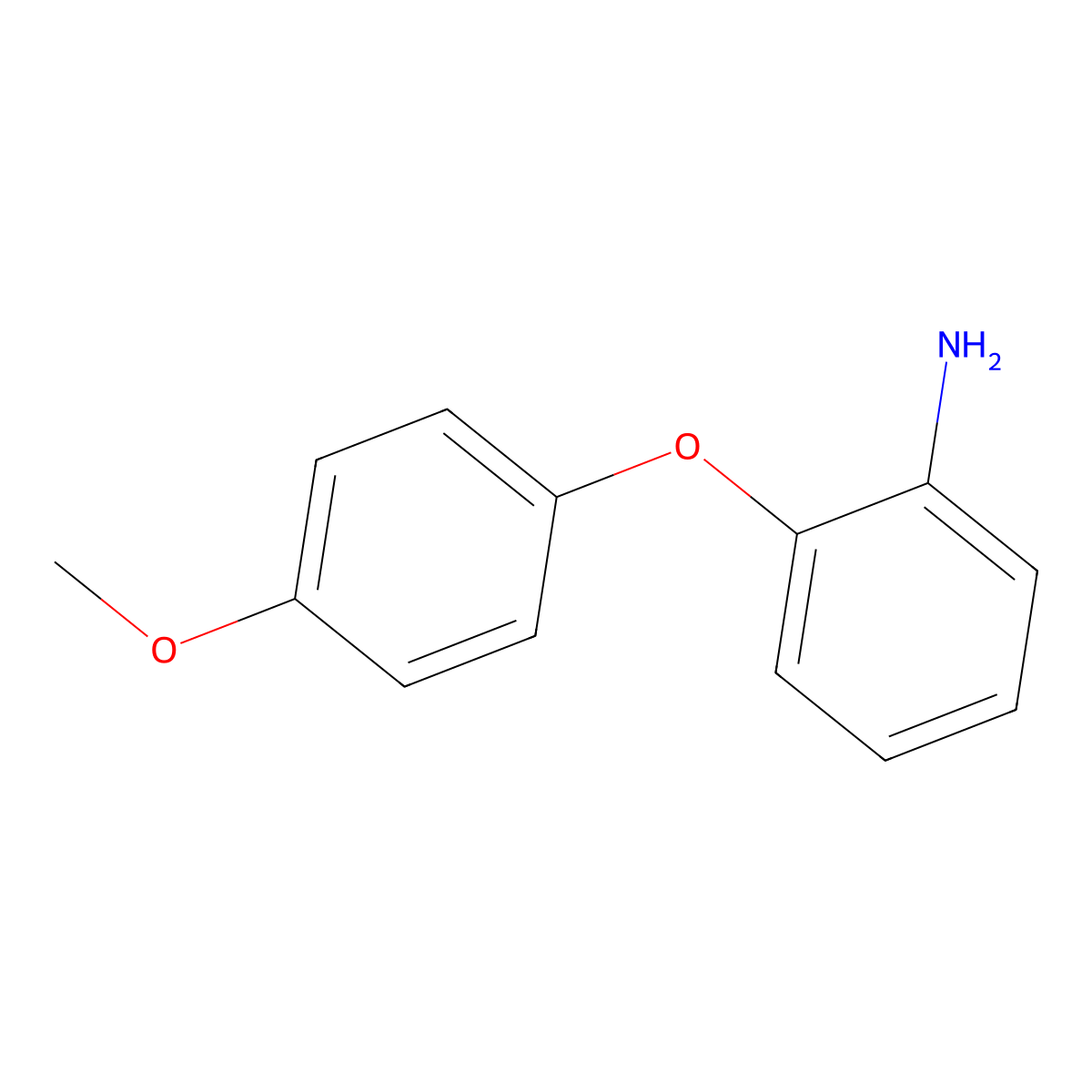 2-(4-Methoxyphenoxy)aniline molecular structure, CAS 105901-39-1