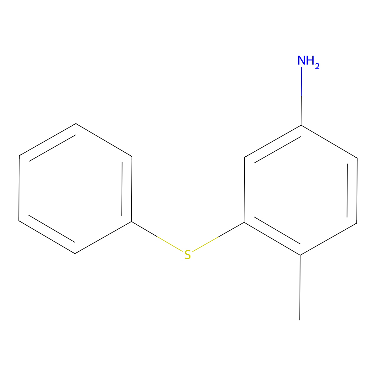 4-Methyl-3-(phenylsulfanyl)aniline molecular structure, CAS 105901-47-1