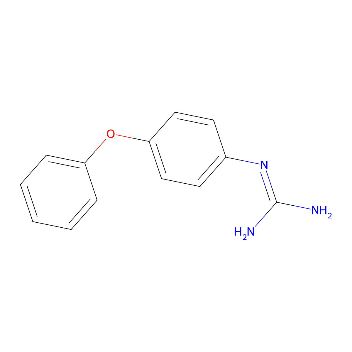 1-(4-Phenoxyphenyl)guanidine molecular structure, CAS 105901-53-9