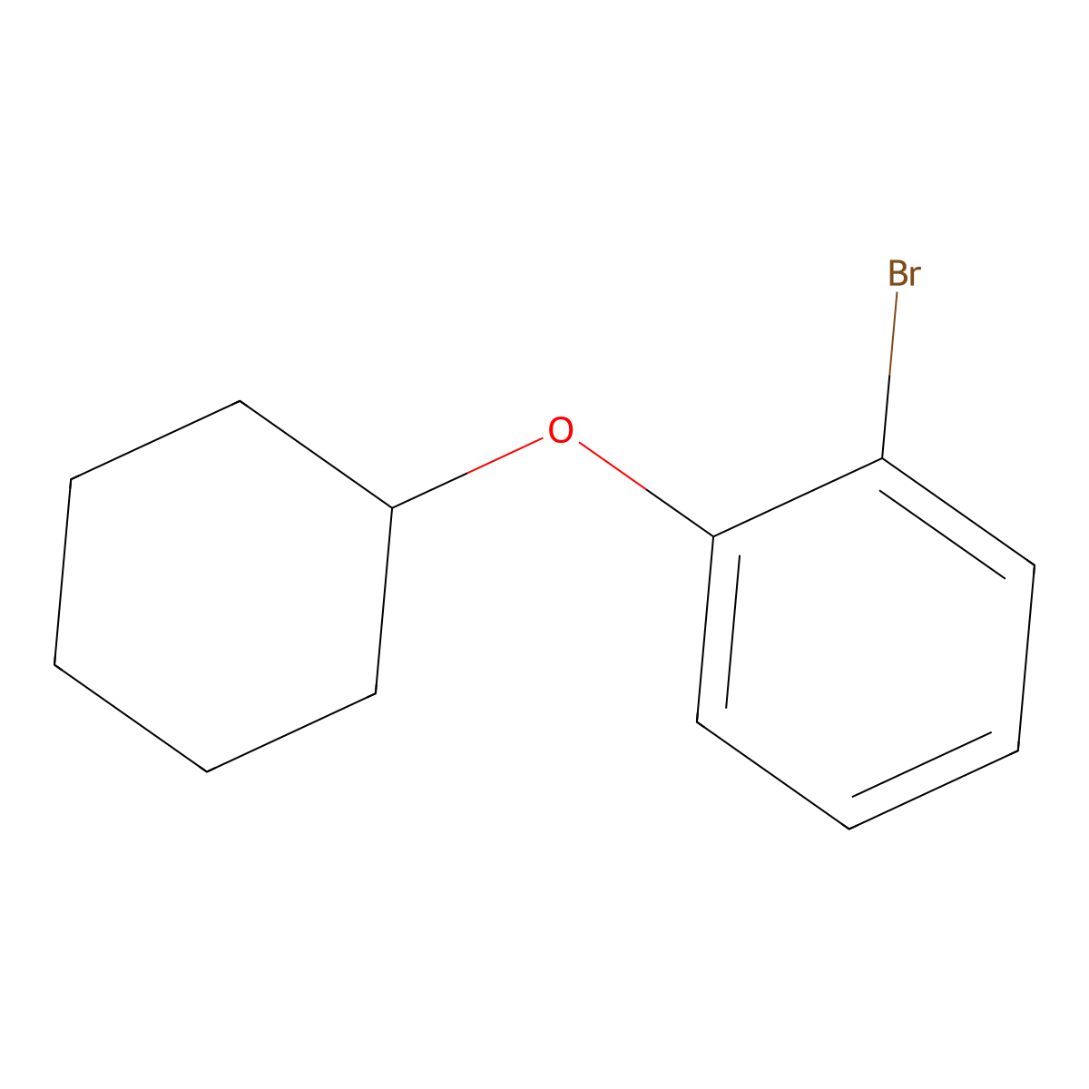 1-Bromo-2-(cyclohexyloxy)benzene molecular structure, CAS 105902-37-2