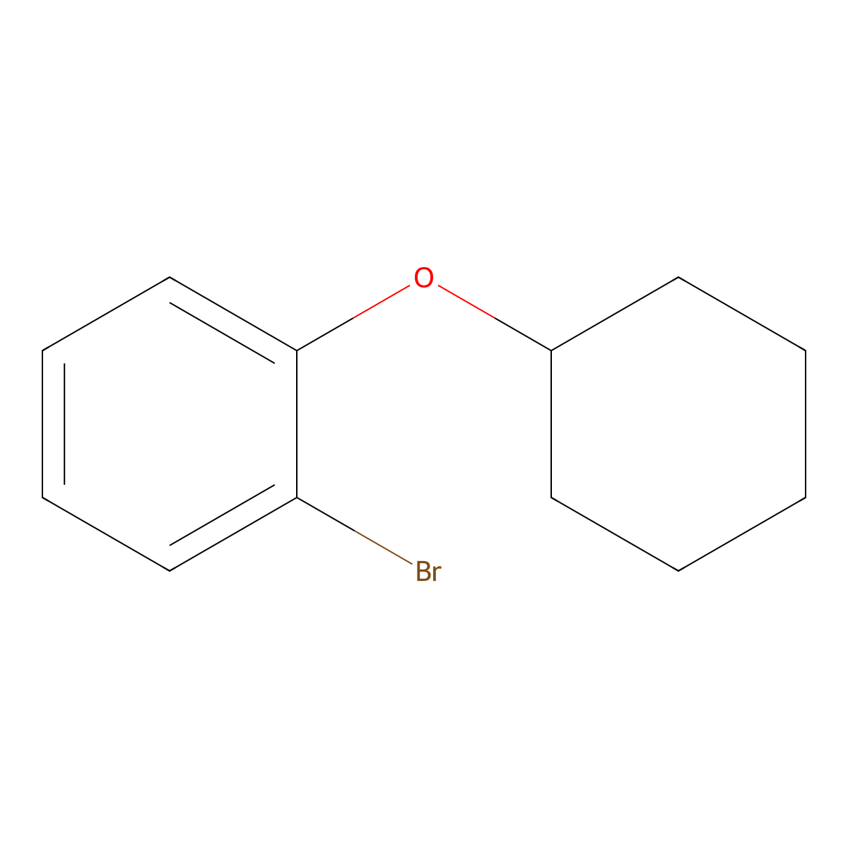 1-Bromo-2-(cyclohexyloxy)benzene molecular structure, CAS 105902-37-2