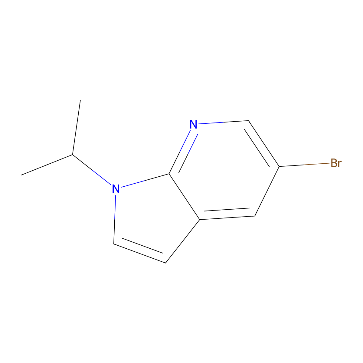 5-Bromo-1-isopropyl-1h-pyrrolo[2,3-b]pyridine molecular structure, CAS 1059064-04-8