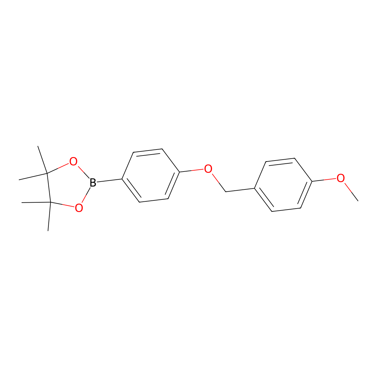 2-{4-[(4-Methoxyphenyl)methoxy]phenyl}-4,4,5,5-tetramethyl-1,3,2-dioxaborolane molecular structure, CAS 1059066-01-1