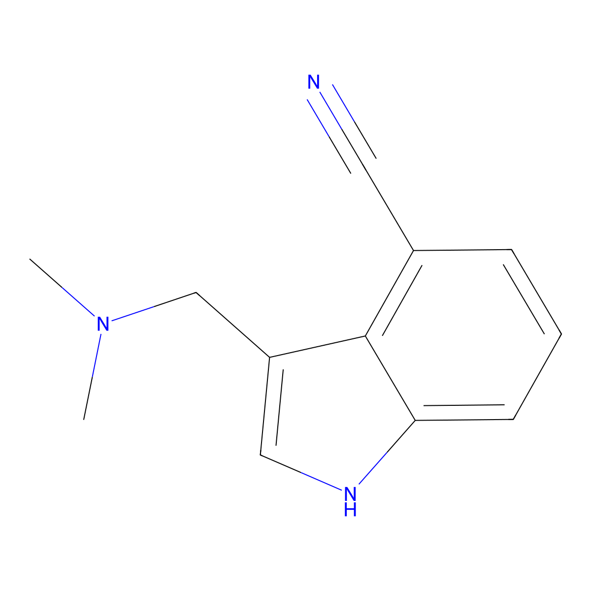 4-Cyanogramine molecular structure, CAS 105907-63-9