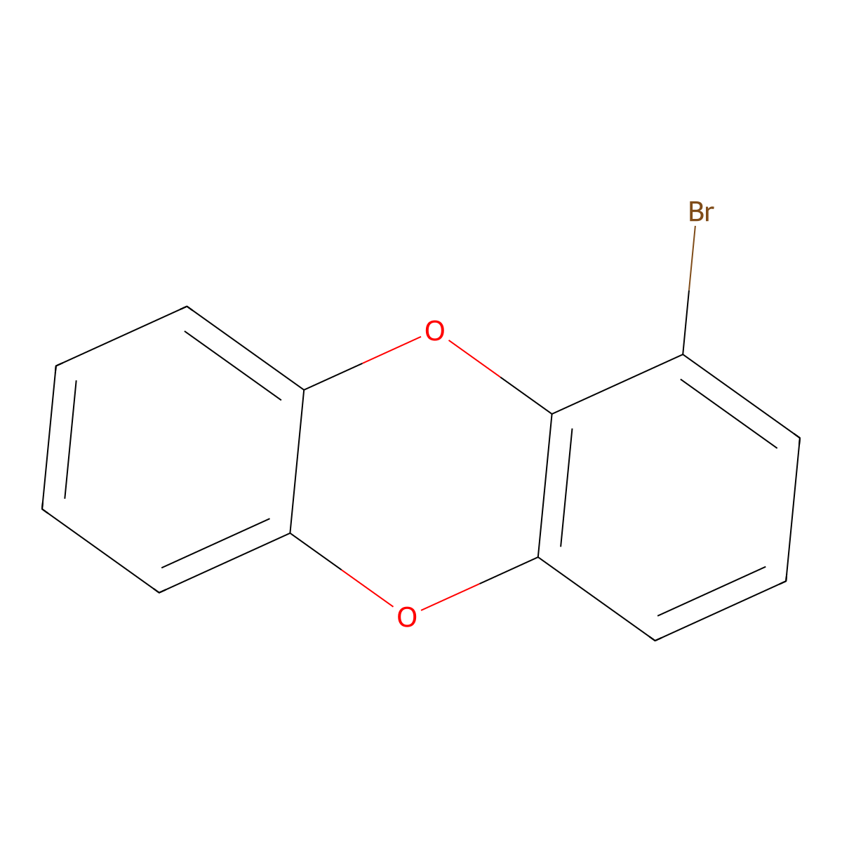 1-Bromodibenzo-p-dioxin molecular structure, CAS 105908-71-2