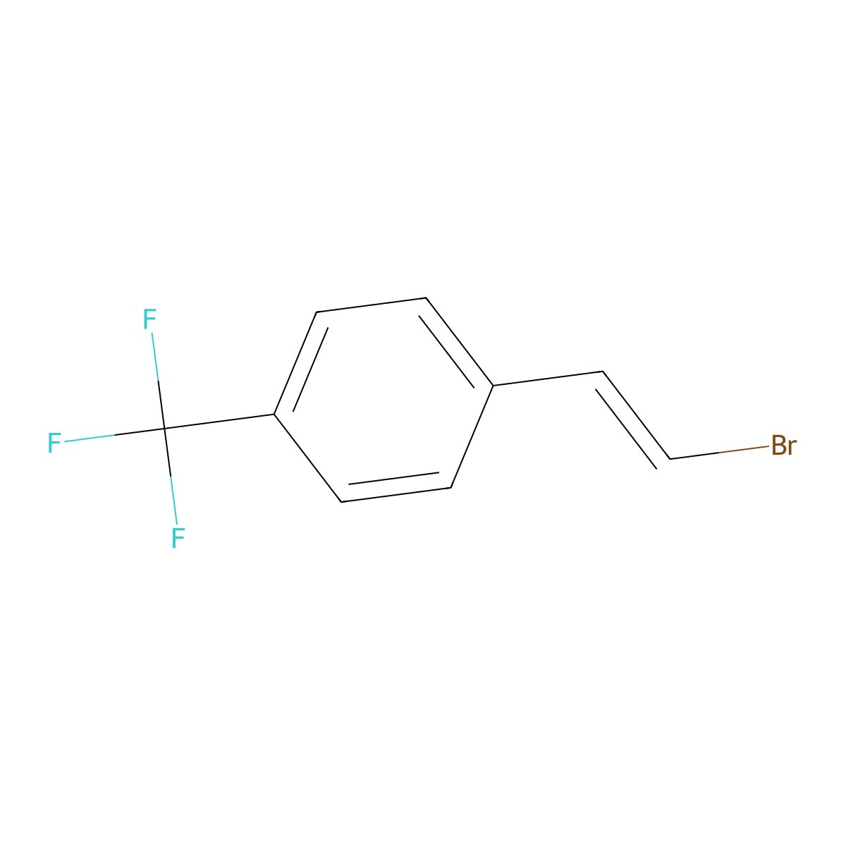 1-((1E)-2-Bromoethenyl)-4-(trifluoromethyl)benzene molecular structure, CAS 1059140-27-0